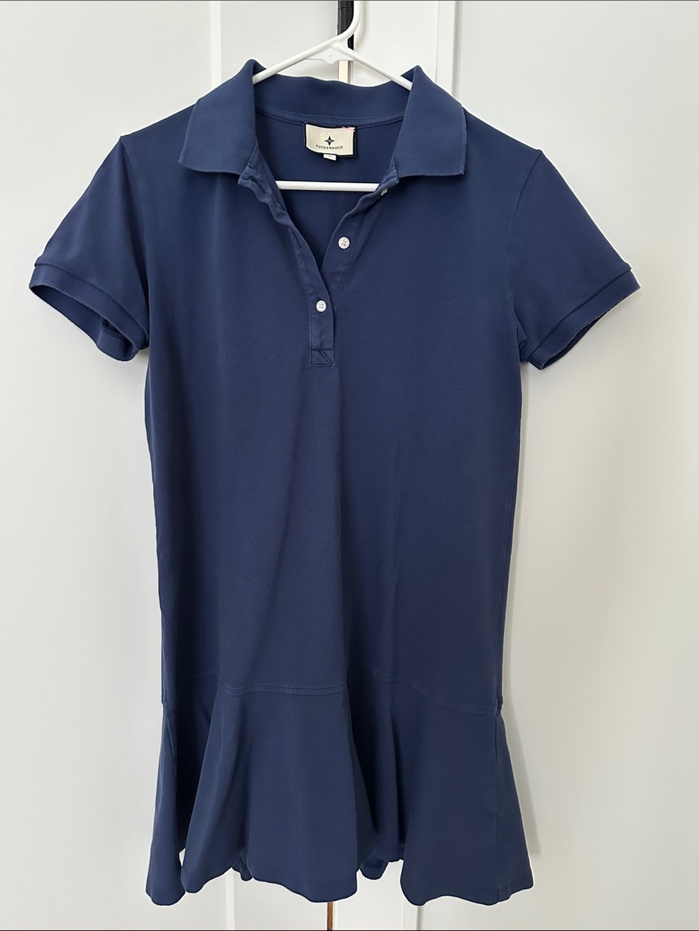 Tuckernuck Navy Pique May Polo Dress Small